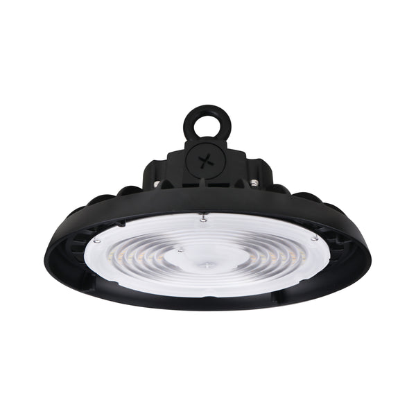 Lumight UFO LED Round High Bay Light – 200W/250W/300W Selectable, 3CCT (3500K/4000K/5000K), 32,000–48,000 Lumens, 277–480V, 0–10V Dimmable, Black/White Finish – Industrial & Commercial High-Ceiling Fixture