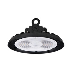 Lumight UFO LED Round High Bay Light – 200W/250W/300W Selectable, 3CCT (3500K/4000K/5000K), 32,000–48,000 Lumens, 277–480V, 0–10V Dimmable, Black/White Finish – Industrial & Commercial High-Ceiling Fixture