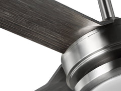 Indoor/Outdoor fan with LED Light Kit | 56”, 6 Speeds, Remote Control | 800 Lumens | 3 CCT Selectable | Brushed Nickel