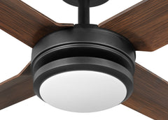 Indoor/Outdoor fan with LED Light Kit | 56”, 6 Speeds, Remote Control | 800 Lumens | 3 CCT Selectable | Brushed Nickel