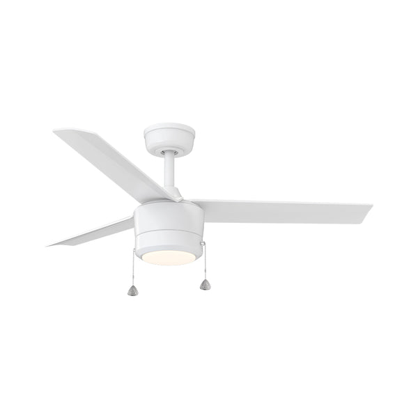 Indoor Fan with LED Light Kit | 44”, 3 Speeds, Pull-chain Control | 1000 Lumens | 3 CCT Selectable | Matte White Finish
