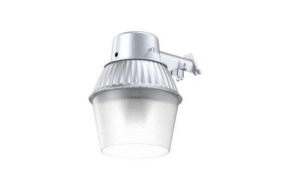 Dusk-To-Dawn Area Light, Replaceable 65W CFL E26 Bulb, Photocell, Grey