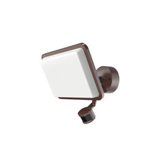 Lumight LED Large Single-Head Flood Light with Motion Sensor – 5,500 Lumens, 4000K Bright White, 120–277V, Bronze Finish – Outdoor Residential & Commercial Security Lighting