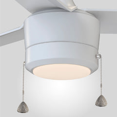 Indoor Fan with LED Light Kit | 52”, 3 Speeds, Pull-chain Control | 1000 Lumens | 3 CCT Selectable | Matte White Finish