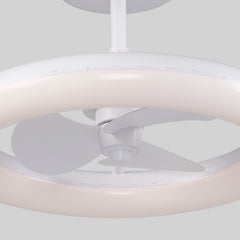 Indoor/Outdoor LED Fandelier | 23.5”, 3 Speeds, Remote Control | 1959 Lumens | 3000K CCT | White Finish