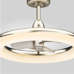 Indoor/Outdoor LED Fandelier | 23.5”, 3 Speeds, Remote Control | 1959 Lumens | 3000K CCT | White Finish