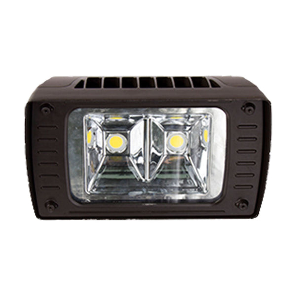 Wide Beam Flood Light, 40W, 4733 lm, 128 LM/W, 5000K, Yoke Mount, No Photocell, Non Dimming