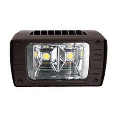 Narrow Beam Flood Light, 40W, 4733 lm, 128 LM/W, 4000K, Yoke Mount, No Photocell, Non Dimming