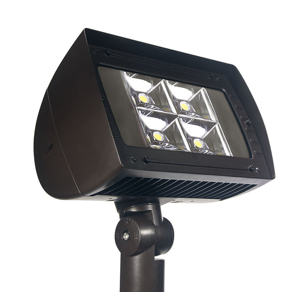 Narrow Beam Flood Light, 135W, 16420 lm, 119 LM/W, 5000K, Knuckle/Slipfitter Mount, No Photocell, Non Dimming
