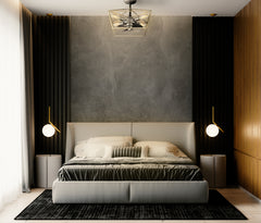 Indoor/Outdoor Fandelier | 12”, 3 Speeds, remote controlled | 500 Lumens | 2700K | Galvanized Antique White