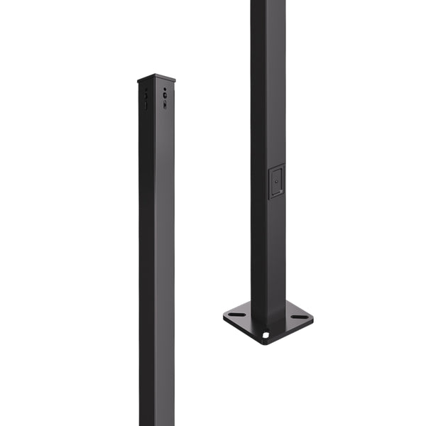 Square Straight Steel Poles | 12 feet | 4" Nominal Shaft Dimension