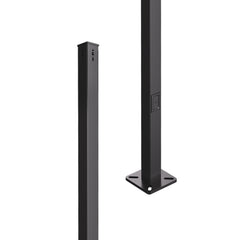 Square Straight Steel Poles | 20 feet | 4" Nominal Shaft Dimension