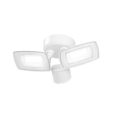 Lumight 22W Motion-Activated Twin Head LED Flood Light – 4000K Bright White, 3000 Lumens, IP65 Rated – Outdoor Wall Mount Security Light with Motion Sensor