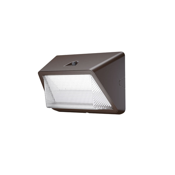 Traditional LED Wall Pack | Downforce Series | 50W | 4000K CCT | 7642 Lumens | Bronze Finish