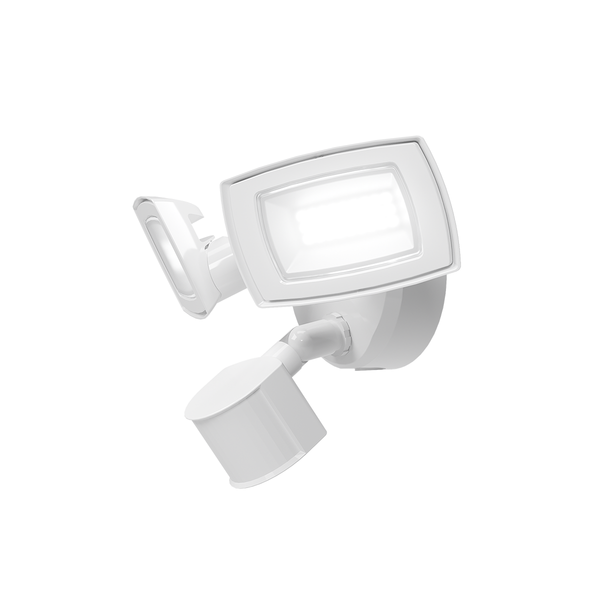 Motion Sensor | LED Security Light | Charlotte Series | 22W | 4000K | 3279 Lumens | White Finish