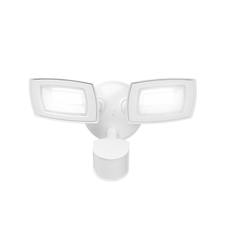 Motion Sensor | LED Security Light | Charlotte Series | 22W | 4000K | 3279 Lumens | White Finish