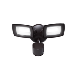 Lumight 22W Motion-Activated Twin Head LED Flood Light – 4000K Bright White, 3000 Lumens, IP65 Rated – Outdoor Wall Mount Security Light with Motion Sensor