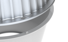 Dusk-To-Dawn Area Light, Replaceable 65W CFL E26 Bulb, Photocell, Grey